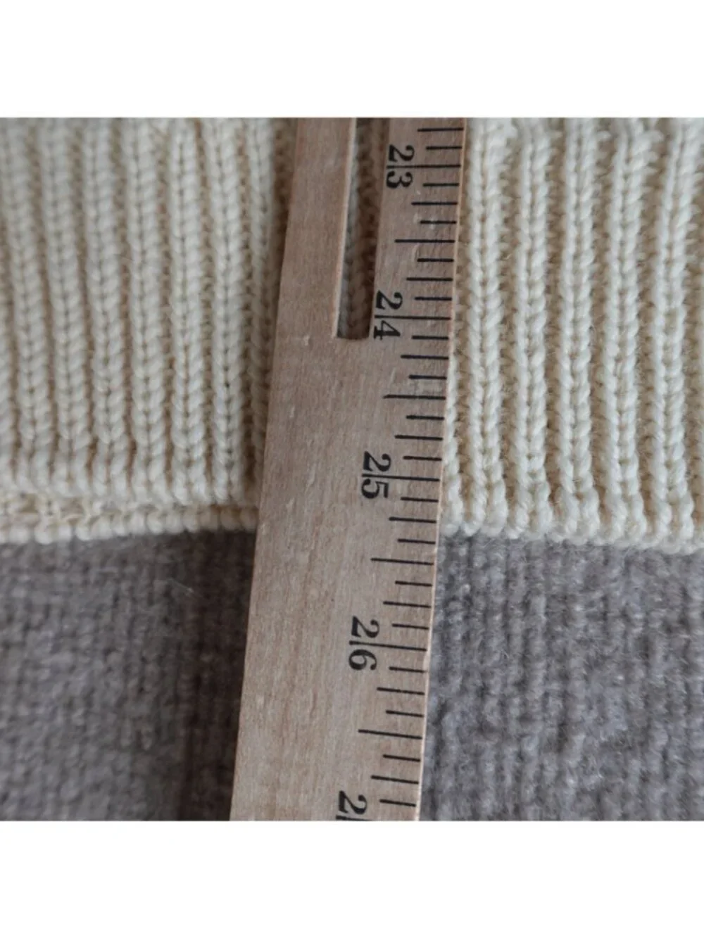 Irish Homecraft Mens Sweater Large Beige 100% Oiled Wool Made in Ireland